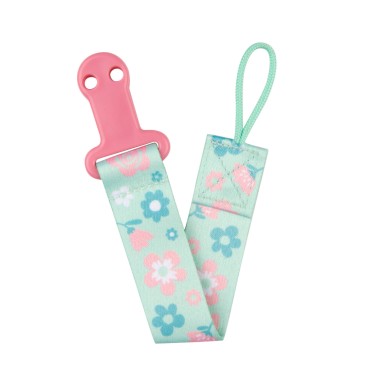 Stužka, řetízek na dudlík ze série Exotic Animals Turquoise - Canpol Babies