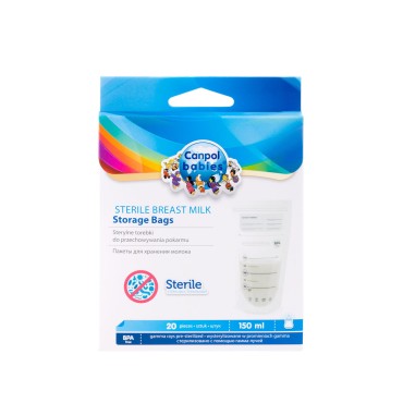 Sáčky na skladování mléka/potravy 20 ks 150 ml Canpol