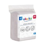 Bavlněné kosmetické tampony pro kojence, 60 ks | Akuku