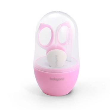 Sada na péči o nehty pro kojence – růžová | Babyono