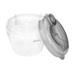 Nádoby na skladování sušeného mléka s dávkovačem Grey Akuku