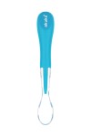 Silikonová lžička na krmení kojenců A0432 Blue Akuku