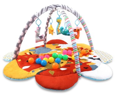 Vzdělávací podložka pro kojence 2 v 1 Květ Safari od Milly Mally