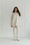 Dlouhá mikina s kapucí oversize Rossa/ MoonBean - Dolce Sonno