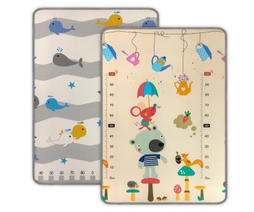 Skládací pěnová podložka Kinder Bear and Whales od Milly Mally