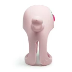 Smily Mia Silikonový kousací kroužek Tučňák světle růžový
