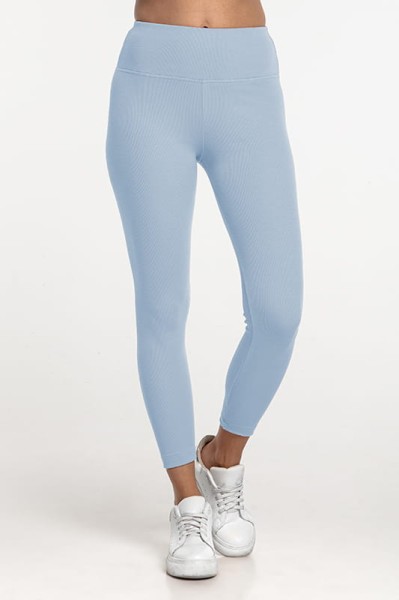 Dámské žebrované legíny Baby Blue - Dolce Sonno