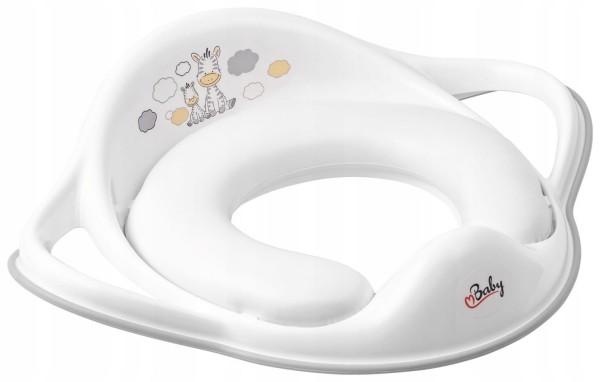 Měkká podložka na toaletní sedátko pro děti Zebra / bílá - Maltex
