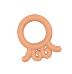 Giligums Silikonový kousací kroužek oranžová chobotnice