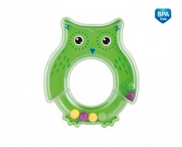 Chrastítko pro miminka Zelená sova | Canpol 2/187