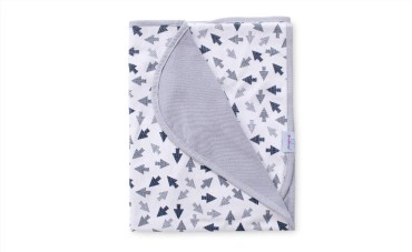 Dvouvrstvá deka pro kojence bavlna + bambus 75x100 Stromky  - Baby Matex