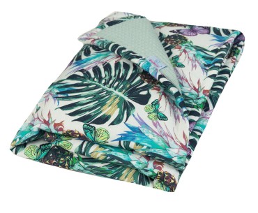 Oboustranná bavlněná deka Prestige – listy | Baby Matex