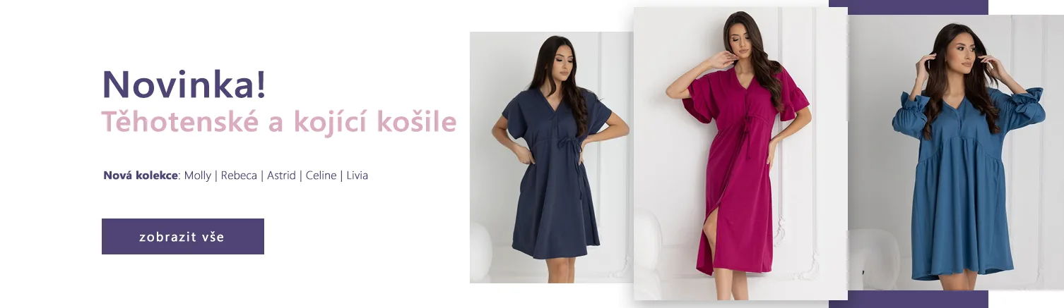 Nová kolekce Dolce Sonno - Těhotenské a kojící košile