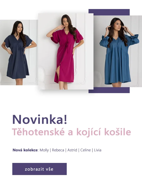 Nová kolekce Dolce Sonno - Těhotenské a kojící košile