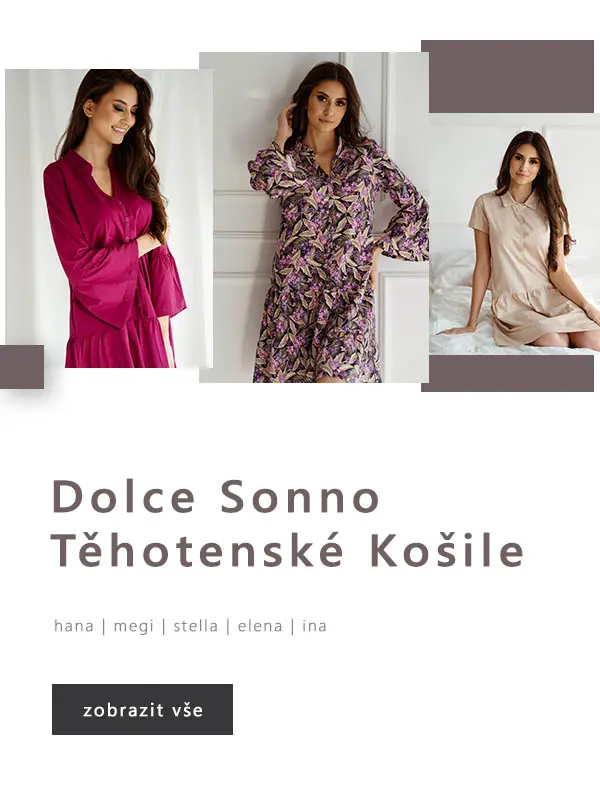 Dolce Sonno - Těhotenské a kojící košile pro ženy